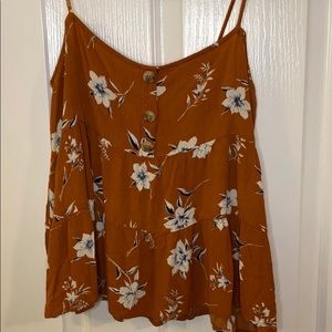 Spaghetti flower shirt.